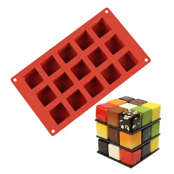 15 Grid Square Chocolate Silicone Mold DIY Brown Sugar Cake Whisky Ice Grid Mold Kitchen Baking Tools Home DIY Handmade Making M
15 Grid Square Chocolate Silicone Mold DIY Brown Sugar Cake Whisky Ice Grid Mold Kitchen Baking Tools Home DIY Handmade Making M