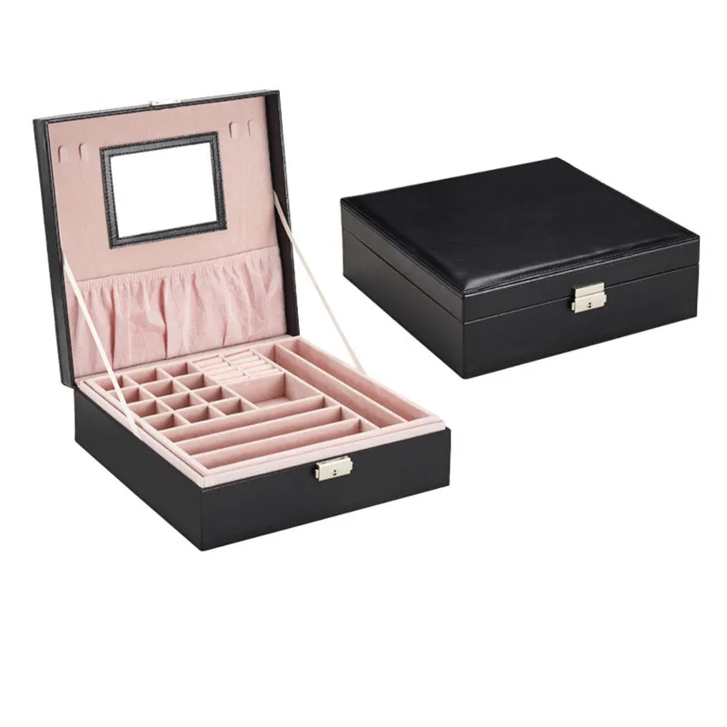 Fashion jewelery box with mirror leather jewelry box double layers store box crocodile pattern leather jewelry box
Fashion jewelery box with mirror leather jewelry box double layers store box crocodile pattern leather jewelry box
