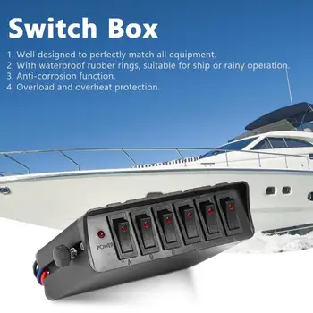 30A Rocker Switch Box Emergency Strobe Light 12V 6 Gang Controller Panel Drop Shipping
30A Rocker Switch Box Emergency Strobe Light 12V 6 Gang Controller Panel Drop Shipping