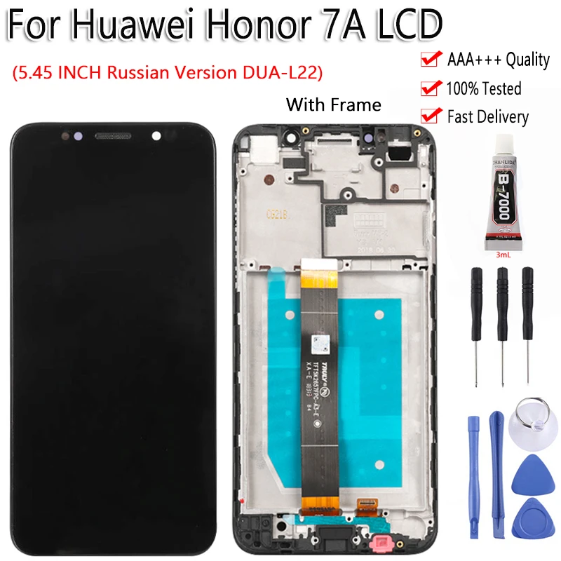 For HUAWEI Honor 7S DUA-LX2 L02 LCD Display Touch Screen Digitizer Assembly With Frame For Russian Version Honor 7A LCD DUA-L22
For HUAWEI Honor 7S DUA-LX2 L02 LCD Display Touch Screen Digitizer Assembly With Frame For Russian Version Honor 7A LCD DUA-L22