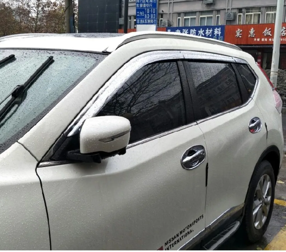 ABS Chrome plastic Window Visor Vent Shades Sun Rain Guard car accessories for Nissan X-trail Rogue T32 2014-2018 car styling
ABS Chrome plastic Window Visor Vent Shades Sun Rain Guard car accessories for Nissan X-trail Rogue T32 2014-2018 car styling