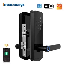 Intellithings Tuya Smart Electronic Fingerprint Lock with Doorbell Function WiFi APP Card Key Unlock Security For Home Apartment
Intellithings Tuya Smart Electronic Fingerprint Lock with Doorbell Function WiFi APP Card Key Unlock Security For Home Apartment