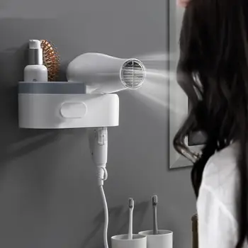 Bathroom Suction Cup Blower Rack Multifunction Floating Wall Shelf Storage 53CB 
Bathroom Suction Cup Blower Rack Multifunction Floating Wall Shelf Storage 53CB
