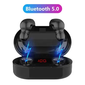 TWS Bluetooth Earphone With Microphone LED Display Wireless Bluetooth Earbuds Earphones Waterproof Noise Cancelling Headsets
TWS Bluetooth Earphone With Microphone LED Display Wireless Bluetooth Earbuds Earphones Waterproof Noise Cancelling Headsets