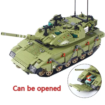 1730pcs 632009 Military Battle Large Tank Armored Car Game Model Building Block Merkava MK4 main station tank Children Toy
1730pcs 632009 Military Battle Large Tank Armored Car Game Model Building Block Merkava MK4 main station tank Children Toy