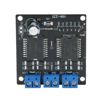 Robot Smart Car Driver Module MC33886 Motor Driver Module 4 Way Output for Robot Smart Car
Robot Smart Car Driver Module MC33886 Motor Driver Module 4 Way Output for Robot Smart Car