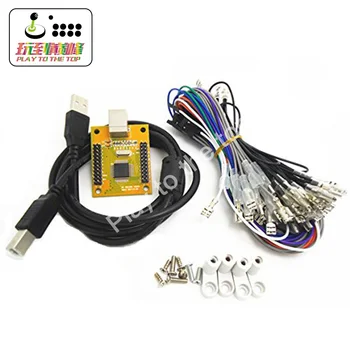 6.3mm connector for joystick and button 2 player PCPS/3 2 IN 1 Arcade to USB controller 2 player MAME Multicade Keyboard Encoder