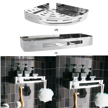 2pcs High Quality Bathroom Storage Shelf Stainless Steel Bathroom Shelf Bath Shampoo Towel Basket Rack Wall Mounted Shelf 
2pcs High Quality Bathroom Storage Shelf Stainless Steel Bathroom Shelf Bath Shampoo Towel Basket Rack Wall Mounted Shelf
