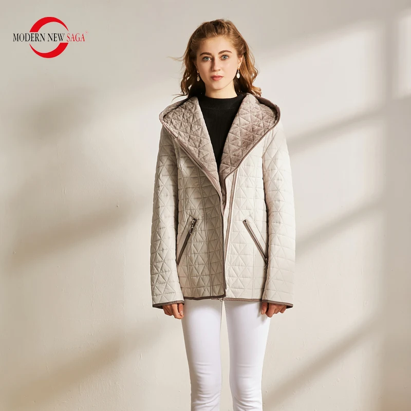 MODERN NEW SAGA Autumn Women Jacket Warm Cotton Padded Jacket Hooded Zipper Parkas Female Coats Spring Casual Jacket Plus Size
MODERN NEW SAGA Autumn Women Jacket Warm Cotton Padded Jacket Hooded Zipper Parkas Female Coats Spring Casual Jacket Plus Size
