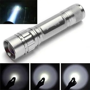 

Skywolfeye Focus 3000 Lumens 3 Modes CREE XML XPE LED 18650 Flashlight Torch Powerful Black Technology Flashlight #3J31