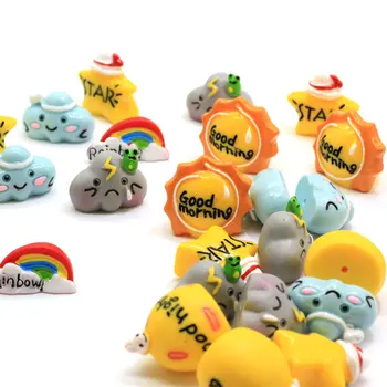 20/50pcsKawaii Weather Charms Cute Star Moon Sun Cloud Rainbow Resin 3D Figurine Resin Weather Cabochon Hair Bow Center DIY
20/50pcsKawaii Weather Charms Cute Star Moon Sun Cloud Rainbow Resin 3D Figurine Resin Weather Cabochon Hair Bow Center DIY