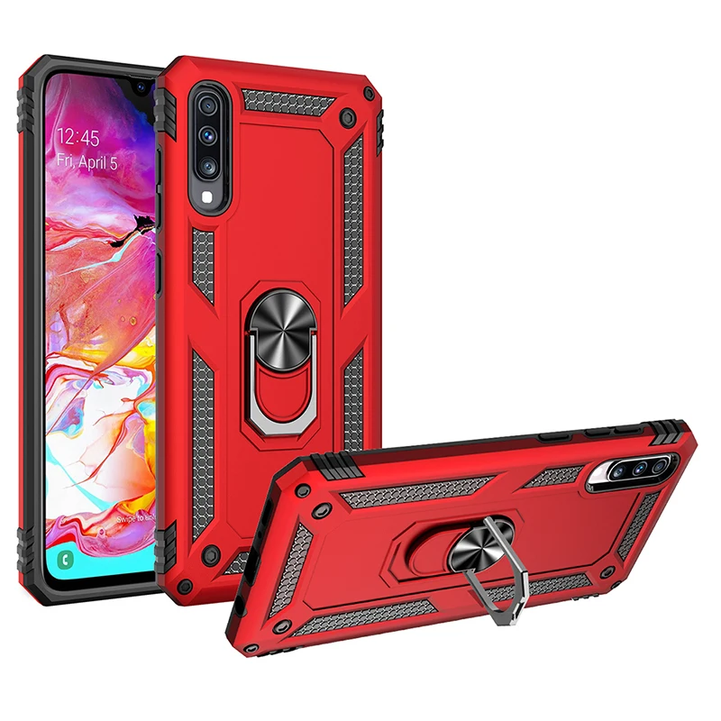 For Samsung Galaxy A70 Case Hard PC + Soft TPU Shockproof Back Cover For Samsung A70 Phone Case Galaxy A70 Stand Ring Case
For Samsung Galaxy A70 Case Hard PC + Soft TPU Shockproof Back Cover For Samsung A70 Phone Case Galaxy A70 Stand Ring Case