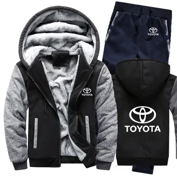 Hoodies Men Toyota Car Logo Mens Hoodies Suit Winter Thicken Warm Fleece cotton Zipper Tracksuit Mens Jacket+Pants 2Pcs Sets
Hoodies Men Toyota Car Logo Mens Hoodies Suit Winter Thicken Warm Fleece cotton Zipper Tracksuit Mens Jacket+Pants 2Pcs Sets