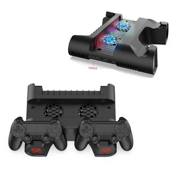 For PS4 Cooling Fan Heat Sink Base Vertical Charger Stand Dual Controller Charging Dock for PS4 PS4/SLIM/PRO
For PS4 Cooling Fan Heat Sink Base Vertical Charger Stand Dual Controller Charging Dock for PS4 PS4/SLIM/PRO