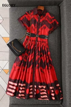 100%Cotton Dress 2020 Summer Style Women Turn-down Collar Gradient Color Print Short Sleeve Casual Long Shirt Dress Wine Red 
100%Cotton Dress 2020 Summer Style Women Turn-down Collar Gradient Color Print Short Sleeve Casual Long Shirt Dress Wine Red