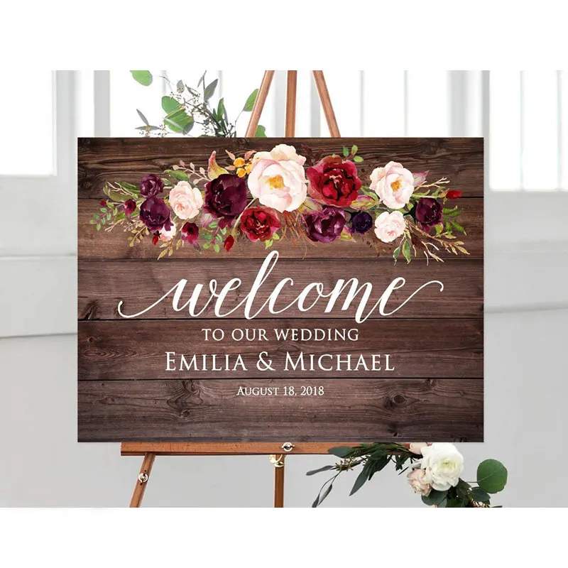 Personalized Wedding Welcome Sign With Printed Flowers Wood Rustic Wedding Sign Custom Couple Names Wedding Board Wedding Decor
Personalized Wedding Welcome Sign With Printed Flowers Wood Rustic Wedding Sign Custom Couple Names Wedding Board Wedding Decor