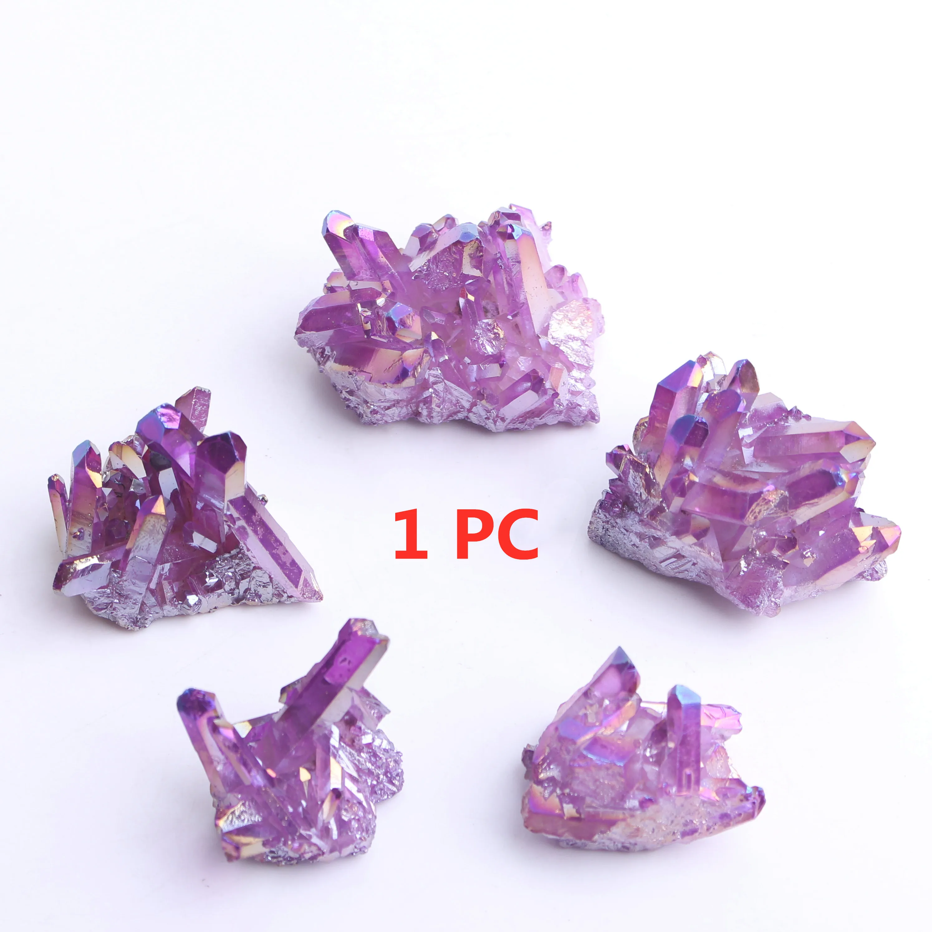 1Pc Purple Electroplated Crystal Vug Quartz Specimen Electroplating Crystal Clusters Decoration Gift Healing
1Pc Purple Electroplated Crystal Vug Quartz Specimen Electroplating Crystal Clusters Decoration Gift Healing