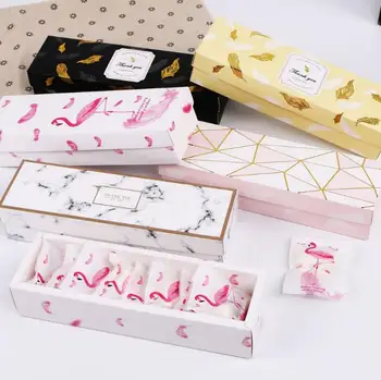 Flamingo/Marble/Feather Pattern Paper Packaging Box Nougat Cookies Gift Box Wedding Chocolate Cake Bread Paperboard Boxs SN3345
Flamingo/Marble/Feather Pattern Paper Packaging Box Nougat Cookies Gift Box Wedding Chocolate Cake Bread Paperboard Boxs SN3345