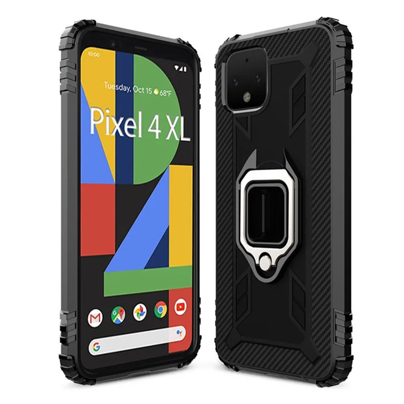 Магнитный защитный чехол для Google Pixel 4/4XL металлический подставка с кольцом PiXel 4 XL