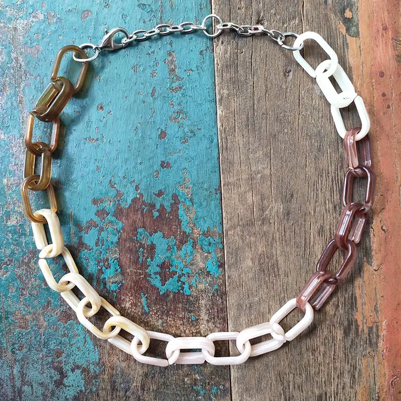 Steampunk Resin Thick Chains Choker Necklace Women Men Hip Hop Cuban Chunky Necklaces Statement Wedding Jewelry Party Gifts 
Steampunk Resin Thick Chains Choker Necklace Women Men Hip Hop Cuban Chunky Necklaces Statement Wedding Jewelry Party Gifts