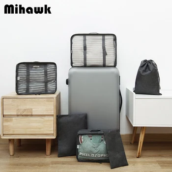 Mihawk 6Pcs/Set Fashion Packing Cubes Bag Waterproof Travel Large Capacity Of Unisex Clothing Sorting Organize Wholesale Supply
Mihawk 6Pcs/Set Fashion Packing Cubes Bag Waterproof Travel Large Capacity Of Unisex Clothing Sorting Organize Wholesale Supply
