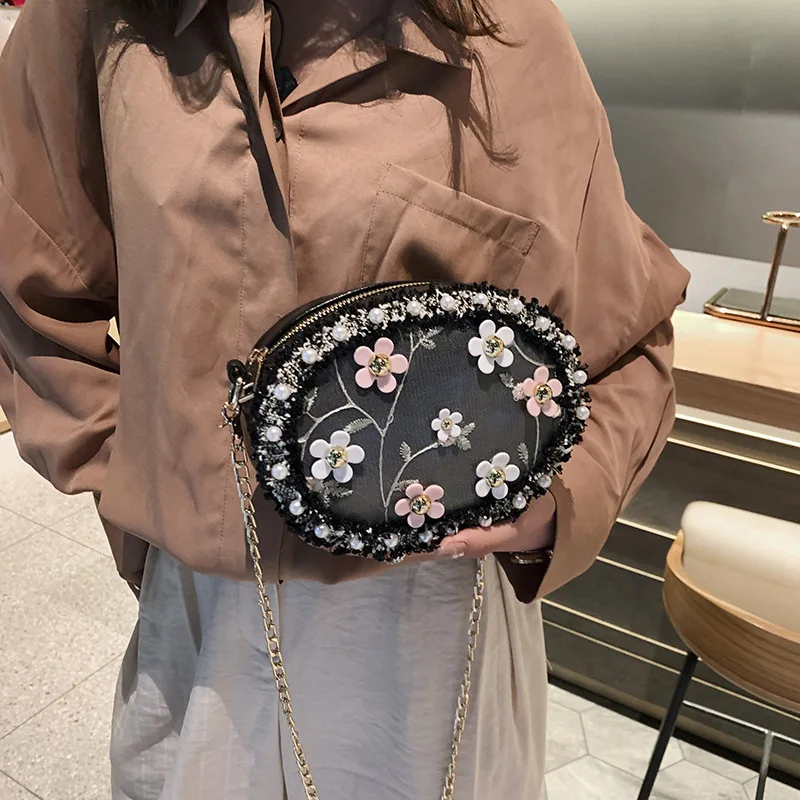 2019 new sweet lady small round bag flower lace single-shoulder oblique single-shoulder women's bag
2019 new sweet lady small round bag flower lace single-shoulder oblique single-shoulder women's bag