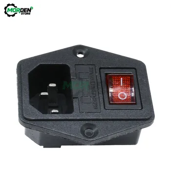 3-Pin Black Red Terminal Power Socket with Fuse Holder Rocker Switch 3pin 3p 3 pin 3 Terminal AC 250V 10A
3-Pin Black Red Terminal Power Socket with Fuse Holder Rocker Switch 3pin 3p 3 pin 3 Terminal AC 250V 10A