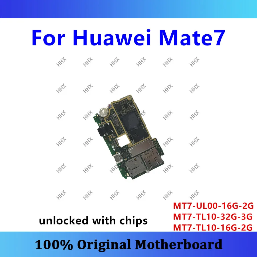Origin logic board for Huawei Mate 7 motherboard MT7-UL00-16G-2G MT7-TL10-32G-3G MT7-TL10-16G-2G unlock mainboard good working
Origin logic board for Huawei Mate 7 motherboard MT7-UL00-16G-2G MT7-TL10-32G-3G MT7-TL10-16G-2G unlock mainboard good working