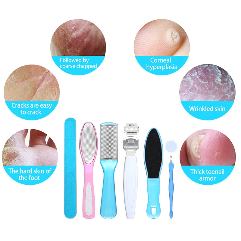 8pcs/set Professional Stainless Steel Pedicure Kit Rasp Foot File Callus Remover Set Dead Skin Remover Nail Care Tool
8pcs/set Professional Stainless Steel Pedicure Kit Rasp Foot File Callus Remover Set Dead Skin Remover Nail Care Tool