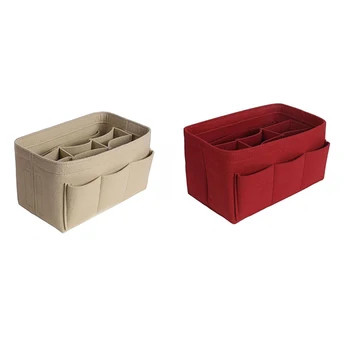 Women Fashion Felt Cloth Inner Bag Fits In Insert Handbag Multi-Pockets Cosmetic Bags Storage And Personal Belongings Organizer
Women Fashion Felt Cloth Inner Bag Fits In Insert Handbag Multi-Pockets Cosmetic Bags Storage And Personal Belongings Organizer