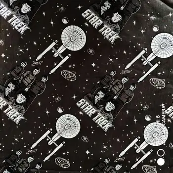 105cm Width STAR TREK Black Cotton Fabric for Boy Clothes Bedding Set Hometextile Cushion Cover DIY-BK867
105cm Width STAR TREK Black Cotton Fabric for Boy Clothes Bedding Set Hometextile Cushion Cover DIY-BK867