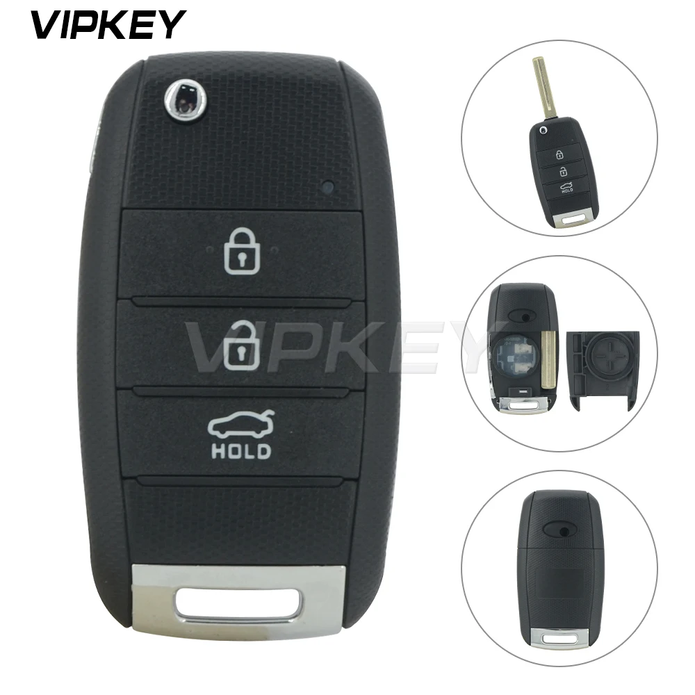 Remtekey Flip key shell case 3 button for Kia Soul Sportage Optima Rio car key cover replacement
Remtekey Flip key shell case 3 button for Kia Soul Sportage Optima Rio car key cover replacement
