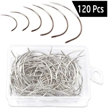 LMDZ 120 Pcs Boxed C Needles, Curved Hand Needles, Weaving Needles for Carpet Leather Canvas Repairing, Blocking Knitting
LMDZ 120 Pcs Boxed C Needles, Curved Hand Needles, Weaving Needles for Carpet Leather Canvas Repairing, Blocking Knitting