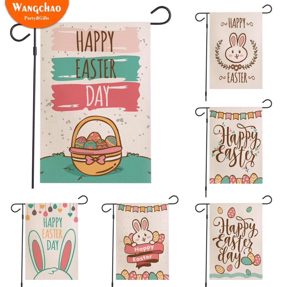 Waterproof Linen Happy Easter Eggs Rabbit Colored Flag Garden Flag Yard Home Festival Party Favors Decoration 30x45cm
Waterproof Linen Happy Easter Eggs Rabbit Colored Flag Garden Flag Yard Home Festival Party Favors Decoration 30x45cm