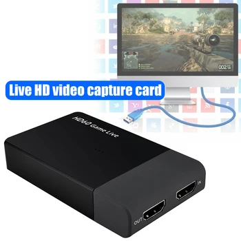 HDMI to USB 3.0 Video Capture Card Adapter HD60 Recorder Box with Microphone Input Support 4K-30fps Input DJA88
HDMI to USB 3.0 Video Capture Card Adapter HD60 Recorder Box with Microphone Input Support 4K-30fps Input DJA88
