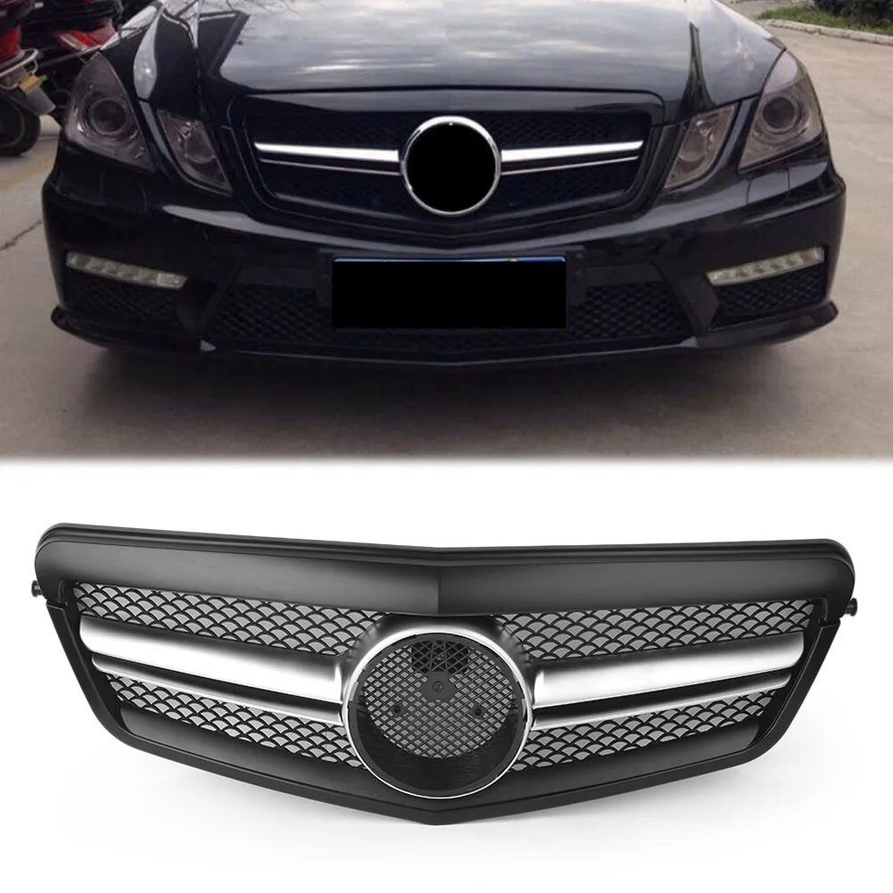 

Matt Black Front Grille Sport Radiator Grill For Mercedes Benz E-Class W212 S212 2010 2011 2012 2013 ABS Plastic