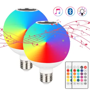(2/Pack) Smart RGB LED Bulb with Remote Control Wireless Bluetooth Audio Speaker Lamp Color Change Christmas Party Home Lighting
(2/Pack) Smart RGB LED Bulb with Remote Control Wireless Bluetooth Audio Speaker Lamp Color Change Christmas Party Home Lighting