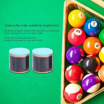 1 Box of 2 Blocks Snooker Pool Cue Tip Table Billiard Chalks for Pool Table Green/Red Greasy Chalk Accessory for Snooker Pool
1 Box of 2 Blocks Snooker Pool Cue Tip Table Billiard Chalks for Pool Table Green/Red Greasy Chalk Accessory for Snooker Pool