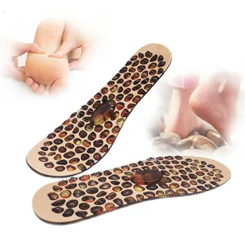 

Fashion Soft Rubber Cobblestone Therapy Acupressure Pad Feet Massager Insole For Shoes Unisex Insoles Improve Blood Circulation