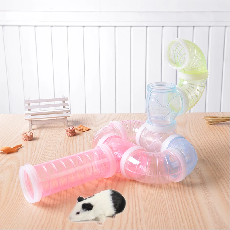 DIY U-Type Plastic Pipe Line Tube Training Playing Connected External Tunnel Toys For Small Animal Hamster Cage Product Supplies
DIY U-Type Plastic Pipe Line Tube Training Playing Connected External Tunnel Toys For Small Animal Hamster Cage Product Supplies