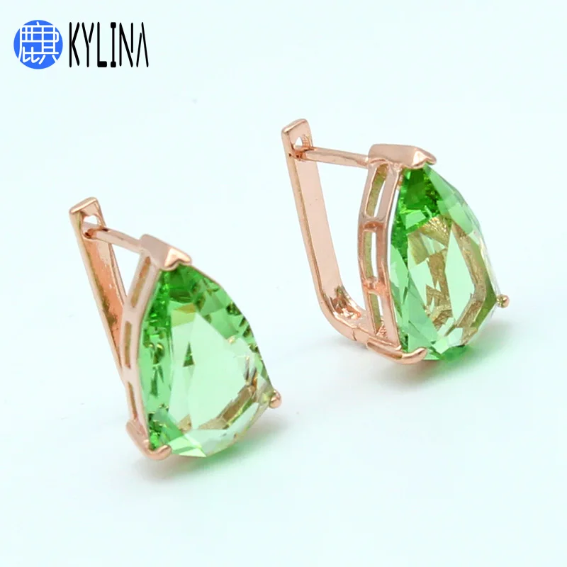 KYLINA Big Large Water Drop Zircon Dangle Earrings Luxury Fashion 585 Rose Gold Eardrop For Women Wedding Fine Trendy Jewelry
KYLINA Big Large Water Drop Zircon Dangle Earrings Luxury Fashion 585 Rose Gold Eardrop For Women Wedding Fine Trendy Jewelry