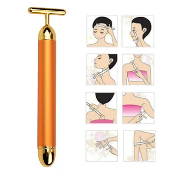 Golden Pulse Face Massager Thin Face Stick Beauty Bar Vibration Massage for Sensitive Skin Face Pull Tight Firm Wrinkle Removal 
Golden Pulse Face Massager Thin Face Stick Beauty Bar Vibration Massage for Sensitive Skin Face Pull Tight Firm Wrinkle Removal