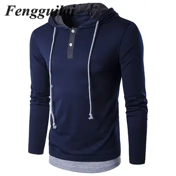 Fengguilai Hoody T shirt Men Hooded Mens Long Sleeve Cotton Tee Shirt Casual Slim Fit Tshirt Men Black T-shirt XXL 
Fengguilai Hoody T shirt Men Hooded Mens Long Sleeve Cotton Tee Shirt Casual Slim Fit Tshirt Men Black T-shirt XXL
