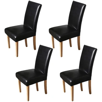 4PCS Stretch Removable Washable Dining Room Chair Protector Slipcovers/Home Decor Dining Room Seat Cover (PU Black)
4PCS Stretch Removable Washable Dining Room Chair Protector Slipcovers/Home Decor Dining Room Seat Cover (PU Black)