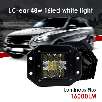 car light 5Inch 48W For Jeep Car Led Bar Flush Mount Pods Driving Fog Off Road LED Work светодиодная фара 
car light 5Inch 48W For Jeep Car Led Bar Flush Mount Pods Driving Fog Off Road LED Work светодиодная фара