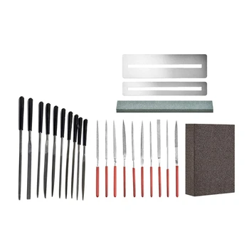 SEWS-14Pcs Diamond Files Kit Guitar Nut Saddle Groove Polishing Tool & 10 Pcs Guitar Frets/Nuts File Rasp Grinding Knife
SEWS-14Pcs Diamond Files Kit Guitar Nut Saddle Groove Polishing Tool & 10 Pcs Guitar Frets/Nuts File Rasp Grinding Knife