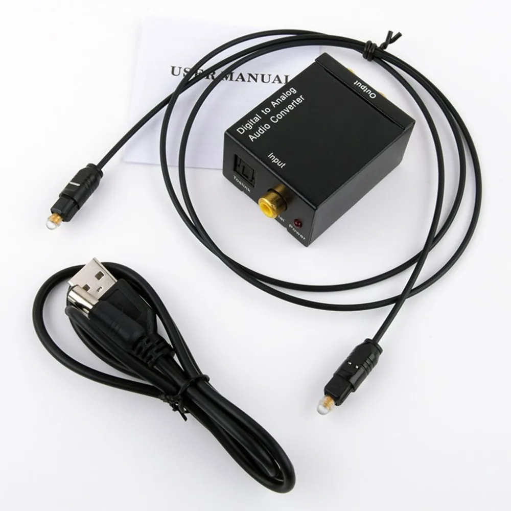 Digital Optical Coaxial Toslink Signal to Analog Audio Converter Adapter RCA Digital To Analog Audio Converter EU US Adapter usb
Digital Optical Coaxial Toslink Signal to Analog Audio Converter Adapter RCA Digital To Analog Audio Converter EU US Adapter usb