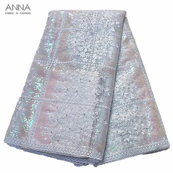 Anna white lace fabric nigerian organza fabric embroidery with beads and stones african sequins laces fabrics for garment sewing
Anna white lace fabric nigerian organza fabric embroidery with beads and stones african sequins laces fabrics for garment sewing