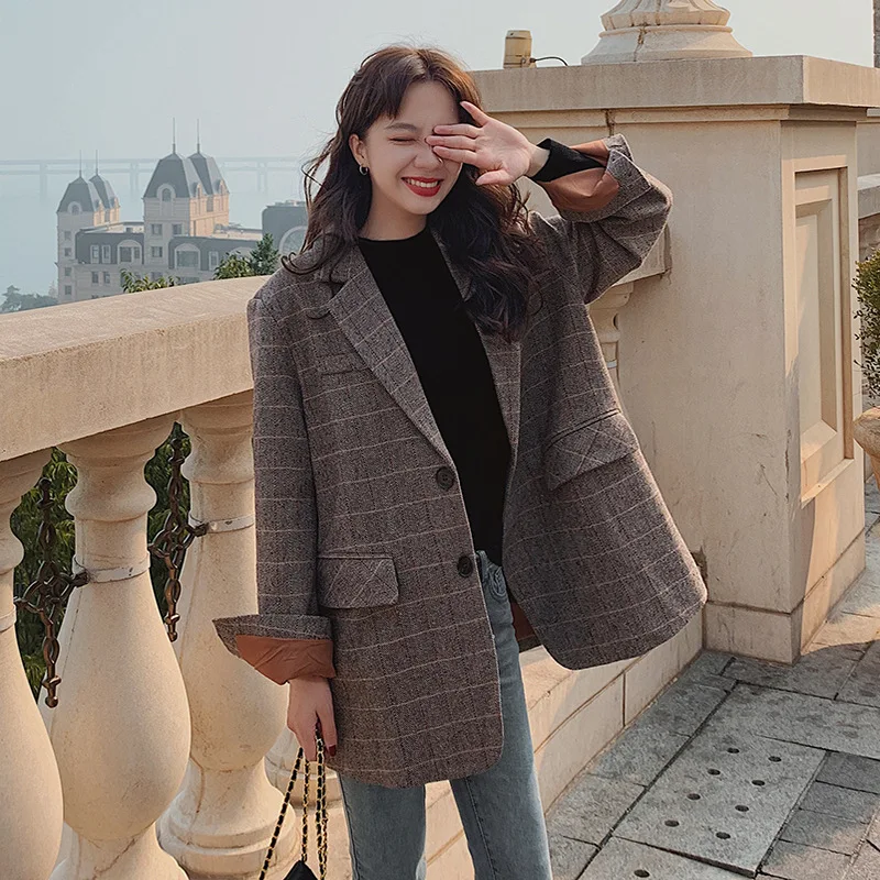 Photo Shoot Network Red Plaid Suit Jacket Women's Korean-style Loose-Fit 2020 Spring And Autumn Popular New Style Hong Kong Styl
Photo Shoot Network Red Plaid Suit Jacket Women's Korean-style Loose-Fit 2020 Spring And Autumn Popular New Style Hong Kong Styl