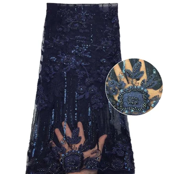 Anna african sequin lace fabric 2019 high quality beads laces fabrics embroidery with stones 5 yards/pcs for women party dress 
Anna african sequin lace fabric 2019 high quality beads laces fabrics embroidery with stones 5 yards/pcs for women party dress